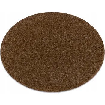 Koberec Koberec shaggy BUENOS silný měkký chlupatý jednobarevný béžový kulatý kruh 80 cm