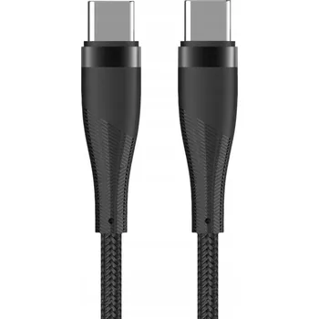 Datový kabel Kabel Maxlife USB typ C - USB typ C 1 m černý
