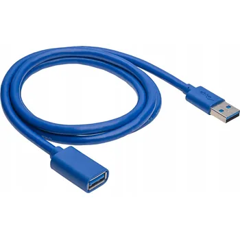 Datový kabel USB prodlužovací kabel Akyga AK-USB-28, modrý, 1 m