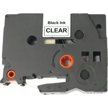 Pásek do tiskárny Páska - BROTHER TZE-151 - 24 mm průhledná - černý tisk - kompatibilní