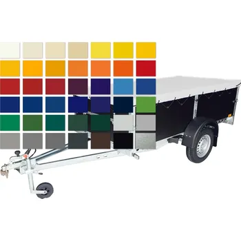 Plachta na motorové vozidlo Plachta UNI/PROFI 8 přes bočnice a reling (volitelná barva) + přísl.