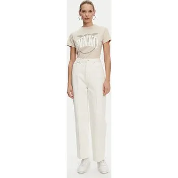 Pánské tričko PINKO T-Shirt Start 101752 A2CT Béžová Regular Fit L