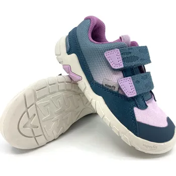 Dívčí tenisky Dětské boty Superfit Trace Blau/ Lila 1-006028-8010 33, Vnitřní délka boty: 21,5 cm, Vnitřní šířka boty: 7,6 cm