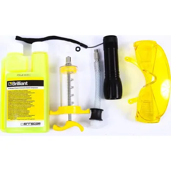Autodiagnostika UV kontrastní barvivo pro detekci úniků chladicí kapaliny Brilliant Coolant Errecom