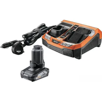 Set akumulátor + nabíječka AEG SETL1240BLK, 12V, 1x 4Ah