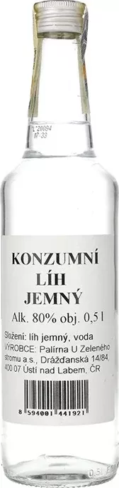 Konzumní líh jemný 80% 0,5l