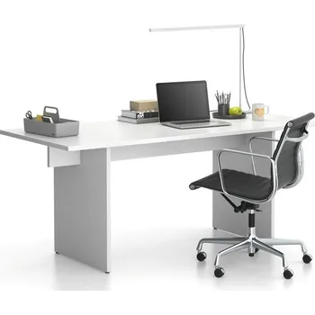 Psací stůl Kancelářský stůl single SOLID, 180x80 cm, bílá