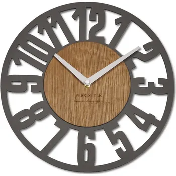 Hodiny Flexistyle z220 - nástěnné hodiny z přírodního dubu (2)