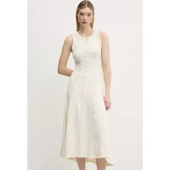 Dámské šaty Šaty Desigual NANTES 25SWVK54 béžová 01X, vel. XS