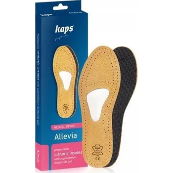 Vložka do bot Kožené vložky do bot na příčnou plochou nohu Kaps Allevia 37