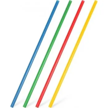 Gastro obaly Znovupoužitelné plastové brčko JUMBO mix barev 25cm 8mm (min. počet 500ks)