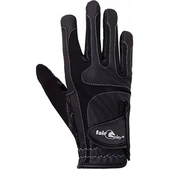 Jezdecké rukavice Jezdecké rukavice Fair play černé, vel. XS