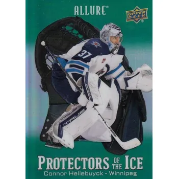 Karetní hra insert karta CONNOR HELLEBUYCK 24-25 Allure Protectors of the Ice Green číslo PI-12