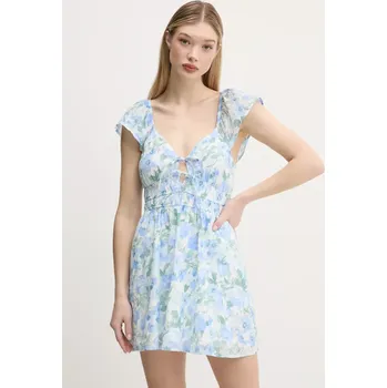 Dámské šaty Bavlněné šaty Hollister Co. KI359.5032.108 modrá 50X, vel. L