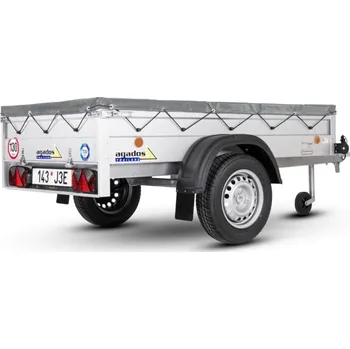 Plachta na motorové vozidlo Plachta přes bočnice Handy 3, šedá recykl.