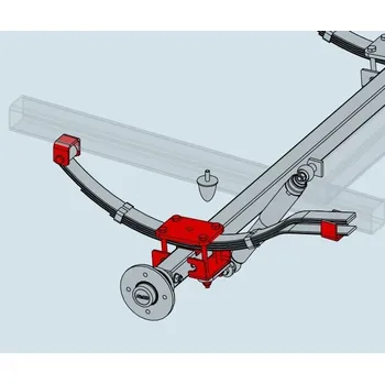 Přívěs k motorovému vozidlu Montážní materiál AL-KO pro listové pružiny STARR (750 kg) / 1 ks