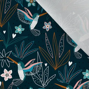 Bavlna premium NELA noční kolibřík