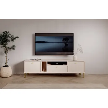 Televizní stolek Televizní stolek Tili 2D1S - béžová