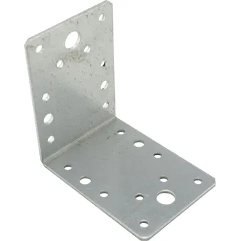Tesařské kování Úhelník spojovací US7, bez prolisu, 90x90x65mm, 2,5mm, ZN