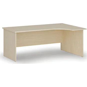 Psací stůl Rohový kancelářský psací stůl PRIMO WOOD, 180x120 cm, pravý, bříza