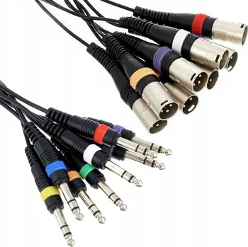 Audio kabel Kabel XLR - jack 6,3 mm Adam Hall K3L8MV0500 5 m (XLR samec - 6,3 mm jack, délka 5 m)