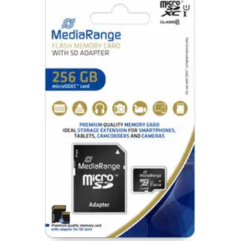 Paměťová karta MediaRange 256GB microSDXC, paměťová karta