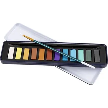 Speciální výtvarná barva Creative Sada akvarelových barev COLORTIME 12 barev METALICKÁ