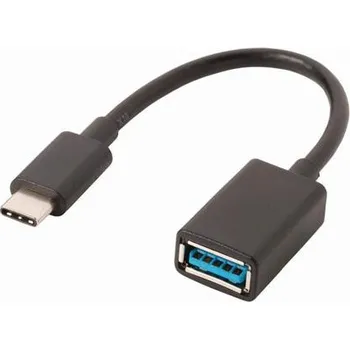 Datový kabel Nedis CCGP61710BK02 - USB 3.0 Kabel | Typ-C Zástrčka - A Zásuvka | 0,15 m | Černá barva CCGP61710BK02