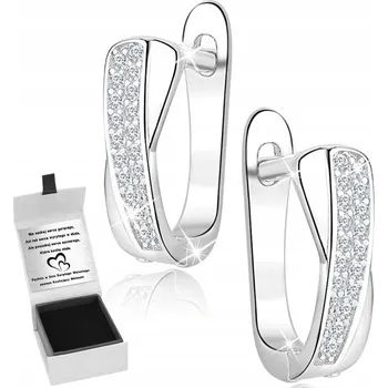 Náušnice NÁUŠNICE STŘÍBRO O RYZOSTI 925 ANGLICKÉ ZAPÍNÁNÍ, RODOVANÉ