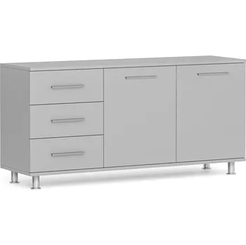 Kancelářská sestava Skříňka ke stolu PRIMO, levá, šedá