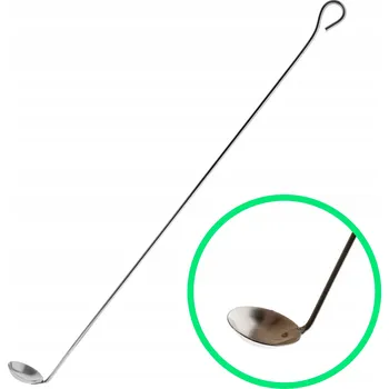 Příbor Lžička/lopatka na chemické spalování nerezová ocel délka 300 mm, průměr 23 mm