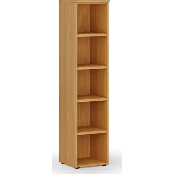 Kancelářská sestava Kancelářský regál PRIMO WOOD, 400 x 420 x 1781 mm, buk