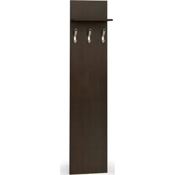Kancelářská sestava Věšáková stěna PRIMO WOOD, 3 háčky, police, wenge