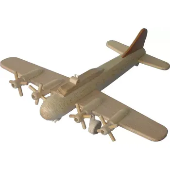 Dřevěná hračka Ceeda Cavity dřevěné letadlo Bombardér B17 velký