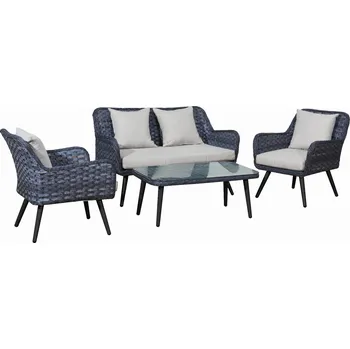 Zahradní sestava Bello Giardino Zahradní nábytek z ratanu sestava MADESTO šedá Giardino