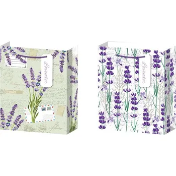 Dárková taška Dárková taška levandule mix, barevná, 260x120x320 mm