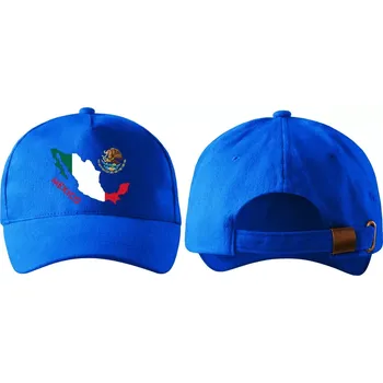 Kšiltovka kšiltovka s vlajkou MEXIKA modrá (pánská kšiltovka vlajka a znakem MEXIKO / MEXICO)