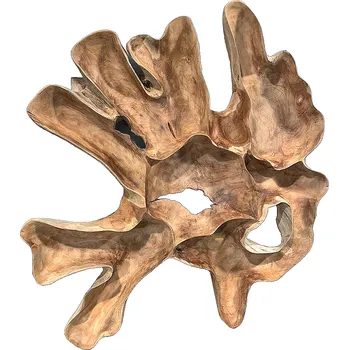 DEOKORK Teaková plastika z kořene SLUNCE