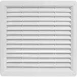 Haco Větrací mřížka s rámečkem a síťovinou 300x300 bílá