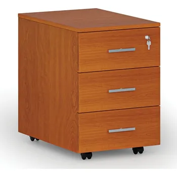 Kancelářská sestava Kancelářský mobilní kontejner PRIMO WOOD, 3 zásuvky, třešeň