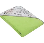 Dětská osuška s kapucí termofrote - zelená 80x80 cm