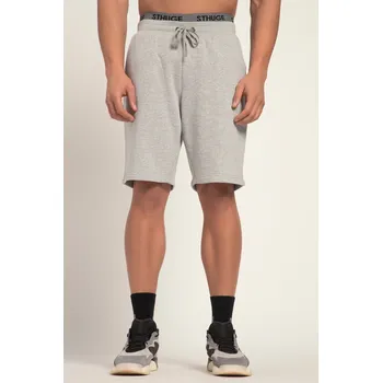 Pánské kraťasy STHUGE, Plus size STHUGE teplákové bermudy, Basic střih, elastický pas, do 8XL pro plnoštíhlé nadměrná velikost, 819643123-1907, šedý, 8XL, Plus size oblečení, Oblečení pro vysoké muže, Nadměrné velikosti, Oblečení pro plnoštíhlé.