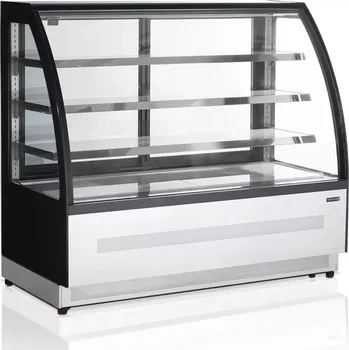 TEFCOLD LPD 1500 C BLACK , CUKRÁŘSKÁ VITRÍNA CHLADÍCÍ S VENTILÁTORY, DYNAMICKÉ CHLAZENÍ