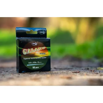 Katran Ujímaný vlasec Galaxy Crypton Tapered Leader 0,33-0,47 mm 12 m x 10 ks