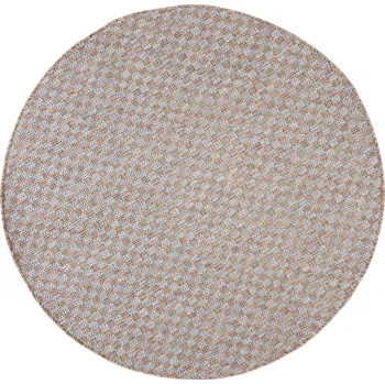 Koberec Kulatý bezvlasý koberec Mega - šedý/béžový Rozměr koberce: 120x120 cm