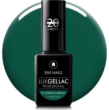 Lak na nehty ENII NAILS Lux gel lak 9 EMERALD DREAM 11 ml