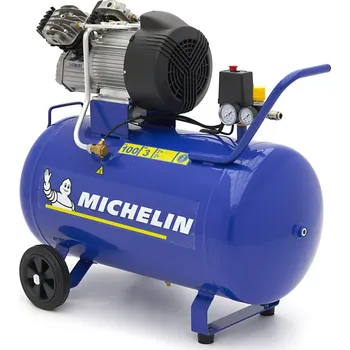 Kompresor Olejový, výkonný, vzduchový kompresor, 10 barů, 100 l, 2,2 kW, 360 l/min., 230 V MICHELIN MBV 100/3 (MICHELIN)