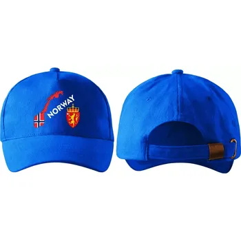 Kšiltovka kšiltovka s vlajkou NORSKA modrá (pánská kšiltovka vlajka a znakem NORSKO / NORWAY)