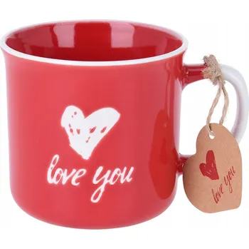 Valentýnský hrnek Dárek Den žen 300 ml Porcelánová srdíčka