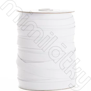 Textilní guma Pruženka galonová bílá cívka - 10 mm/100m